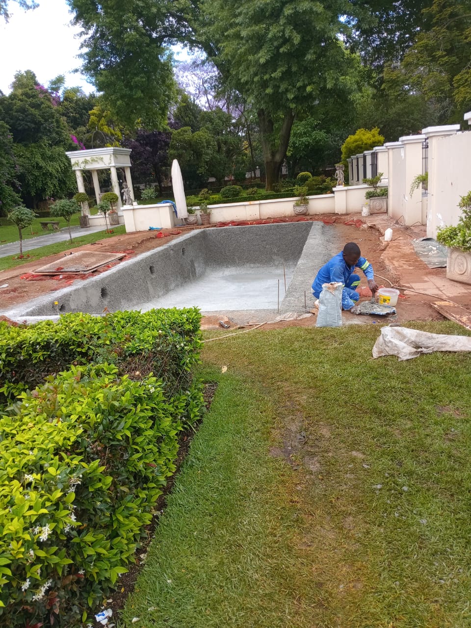 Completed pool restoration